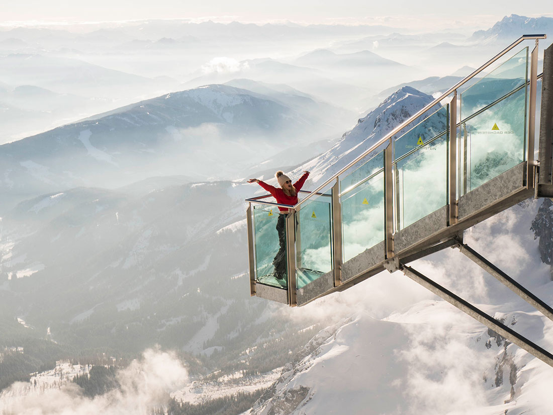 die Treppe ins Nichts am Dachstein Gletscher