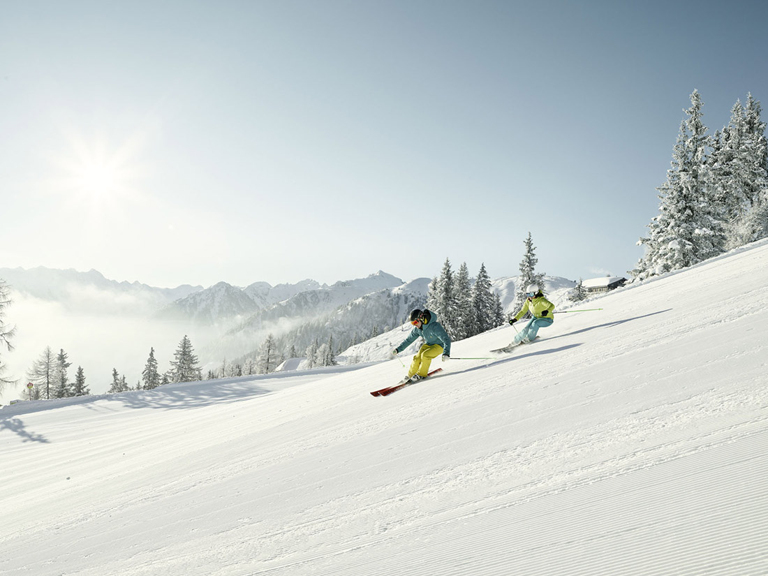 Skivergnügen auf 4-Ski-Bergen